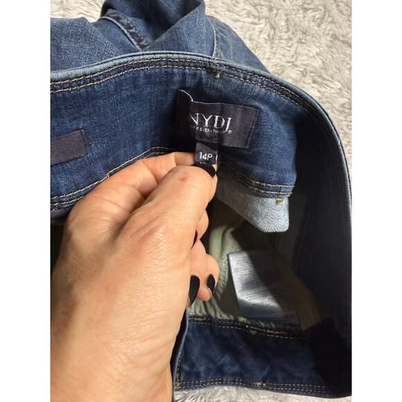 New NYDJ Jeans Women's 14 P High Rise Major Wide Leg Capri Serendipit - Picture 6 of 7